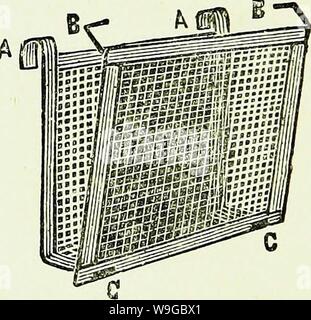 Archiv Bild ab Seite 173 Der illustrierten Australasian biene Handbuch. Die illustrierte Australasian biene Handbuch und vollständige Anleitung für moderne Biene Kultur in der südlichen Hemisphäre. Mit diesem ist die "Neuseeland biene Manual' stark vergrößert, überarbeitet und neu geschrieben, meist CUbiodiversity Jahr: 1886 1228471 (154 AUSTRALASIAN ein Flansch 2 Zoll von der Unterseite des oberen können Formulare eine Unterstützung für Sie, indem Sie am oberen Rand des unteren integriert. Die Siebe sind Stout Draht gemacht - Tuch 10 Maschen auf das Lineal Zoll und dauerhaft festen oberen kann. Eine an der Unterseite und zwei starke Tippen ca Griffe an jeder Stockfoto