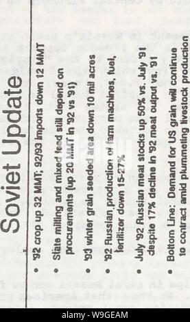 Archiv Bild ab Seite 197 der aktuellen Lage der Landwirtschaft in Russland. Aktuelle Lage der Landwirtschaft in der Russischen Föderation: Anhörung vor dem Unterausschuß für ausländische Landwirtschaft und des Hungers des Ausschusses für Landwirtschaft, Repräsentantenhaus, Hundert Dritten Kongress, Tagung, 30. März, 31, und 1. April 1993 currentagricultu 00 Einheit Jahr: 1993 (192 0 0) CO W E' (3&gt;cc c E "a o c'io ist o a c Q&gt;&gt;&gt; X CO10 Q X V § JO • s o. d CD M e .2 bin o a a o Zu 8 CO (O3 â¢&"="¢-.2 '5 10 38 10 - 5 01 o u in o (0 u ( 0 2 5 0 9 Â" (bei 10W O&gt; 10: n Ist itt O M M 0 Stockfoto