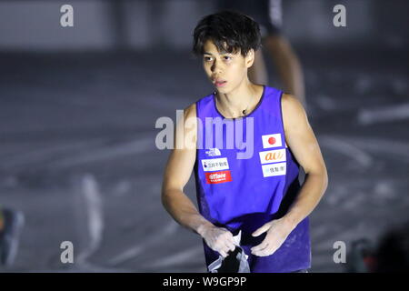 Tokio, Japan. 13 Aug, 2019. Akiyo Noguchi (JPN) Sport Klettern IFSC