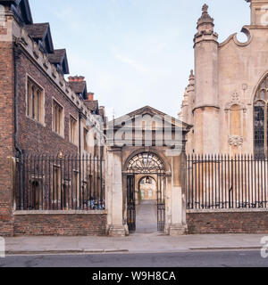 Peterhouse von der Trumpington Street, Cambridge Stockfoto