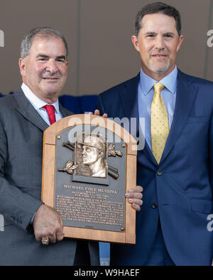 2019 MLB Cooperstown Induktion Zeremonie - Mariano Rivera, Roy Halladay, Edgar Martinez, Harold Baines, Lee Smith eingesetzt in der Baseball Hall of Fame Stockfoto