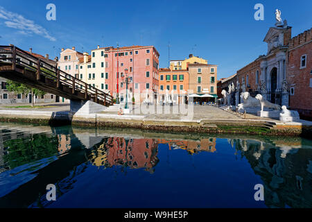 Venezianische Arsenal (Arsenale di Venezia), Venedig, Italien Stockfoto