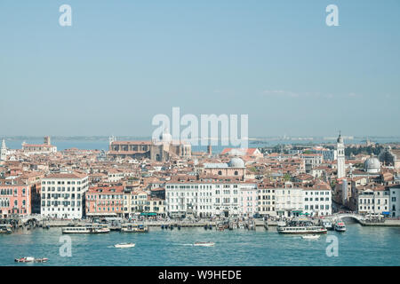 Blick über Venedig vom Campanile von San Giorgio Maggiore Stockfoto