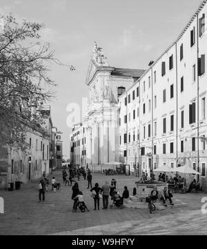 Die Kirche Santa Maria Assunta, bekannt als "ich Gesuiti', in Venedig Stockfoto