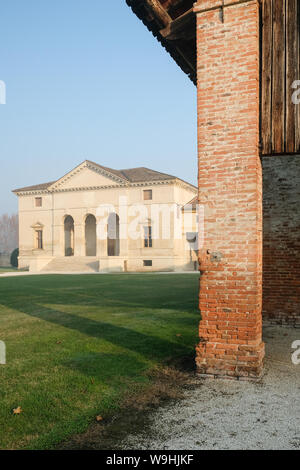 Die Villa Saraceno, entworfen von Andrea Palladio, im Finale in der Nähe von Vicenza, von der Landmark Trust Stockfoto