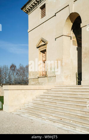 Die Villa Saraceno, entworfen von Andrea Palladio, im Finale in der Nähe von Vicenza, von der Landmark Trust Stockfoto