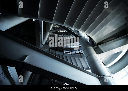 Abstrakte Bild der Wendeltreppe Stockfoto