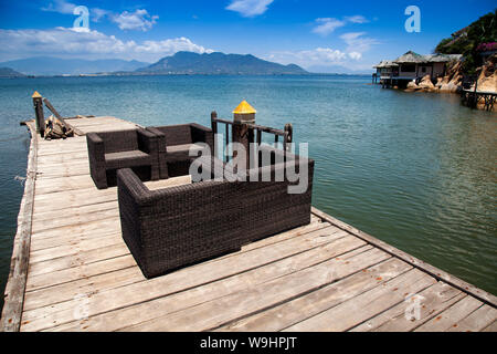 Kleine Bungalowanlage Ngoc Suong, in Cam Ranh Bay, South China Sea, Nha Trang, Vietnam, Asien, 30074681 Stockfoto