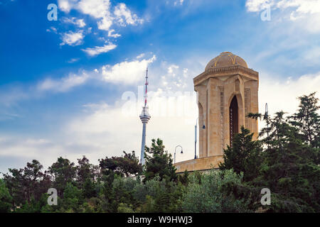 Ewige Flamme im Hochland Park, Baku, Aserbaidschan Stockfoto