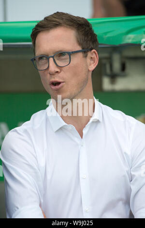 Chemnitz, Deutschland. 11 Aug, 2019. Jonas BOLDT (Management Sport, HH), Brustbild, Hochformat, Gespräche, Reden, Sprechen, Reden, Fußball, DFB-Pokal, 1.Hauptrunde, Chemnitzer FC (C) - Hamburg Hamburg Hamburg (HH) 5:6 iE auf 11.08. 2019 in Chemnitz/Deutschland. € | Nutzung der weltweiten Kredit: dpa/Alamy leben Nachrichten Stockfoto