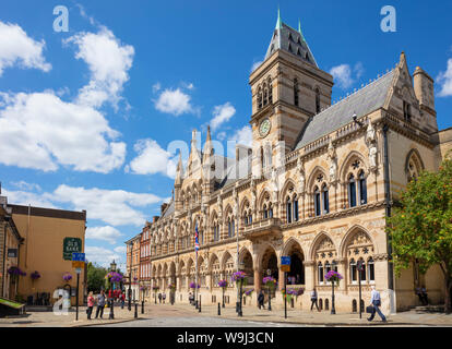 Northampton Guildhall und Northampton Borough Council St Giles' Square Northampton Town Center Northamptonshire England UK GB Europa Stockfoto