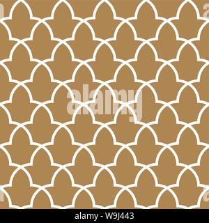 Nahtlose geometrische Verzierung auf traditionelle arabische Kunst. Marokkanische Muster basiert. Tolles Design für Stoff-, Textil-, Abdeckung, Geschenkpapier, Hintergrund, Laser geschnitten Stock Vektor