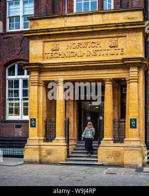 Norwich Universität der Künste St. George's, früher der Norwich Technisches Institut, das Gebäude eröffnet im Jahr 1899. Stockfoto