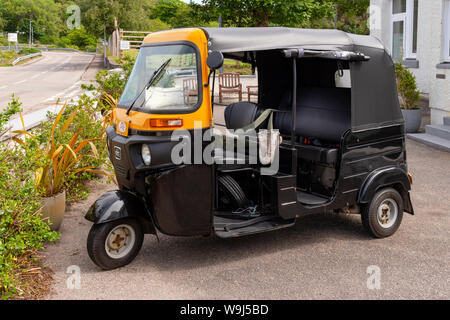 Ein Tuk Tuk fotografiert während in Lochinver, Wester Ross, Schottland geparkt. Stockfoto