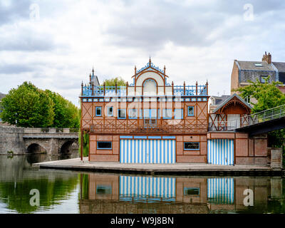 Centre Nautique (Yacht Club) in Amiens, Picardie, Frankreich Stockfoto