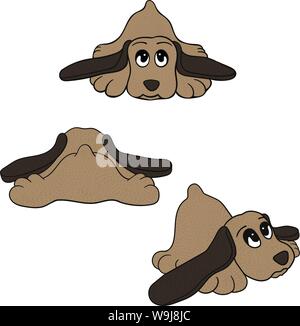 Süßer Hund. Isolierte Vektor. Stock Vektor