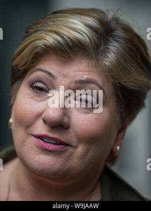 Abfahrt der Gäste nach dem Andrew Marr Show bei der BBC London Mit: Emily Thornberry Wo: London, Großbritannien Wann: 14 Aug 2019 Quelle: Wheatley/WANN Stockfoto