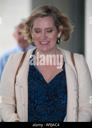 Abfahrt der Gäste nach dem Andrew Marr Show bei der BBC London mit: Amber Rudd Wo: London, Großbritannien Wann: 14 Aug 2019 Quelle: Wheatley/WANN Stockfoto