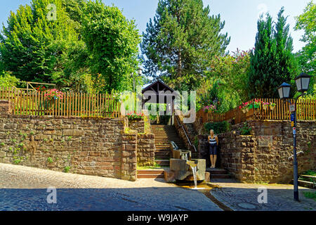 Kandelschussbrunnen, Kandelbach Stockfoto