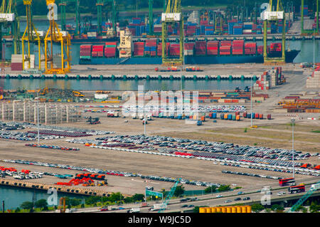 Der Hafen von Singapur City Stockfoto