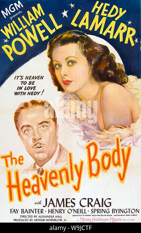 Himmlischer KÖRPER 1944 MGM Film mit Hedy Lamarr und William Powell Stockfoto
