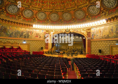 Innenraum der Rumänischen Athenaeum, eine Konzerthalle im Zentrum von Bukarest, Rumänien Stockfoto