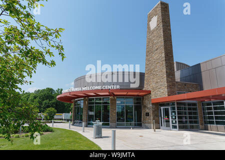 Boothwyn, PA - 19. Mai 2019: Pennsylvania Welcome Center auf Delaware Expressway, Route 95 in der oberen Chichester Township. Stockfoto