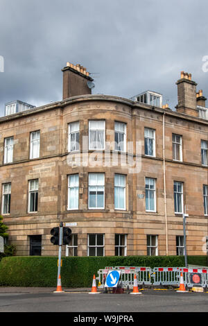 Glasgow, Schottland, Großbritannien. Am 13. August 2019 - 84 - 112 Nithsdale in der Southside von Glasgow. Dies wurde entworfen und von Alexander 'griechischen' Thomson gebaut. Stockfoto