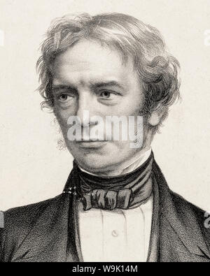Michael Faraday (1791-1867), Porträt drucken, 1851 Stockfoto