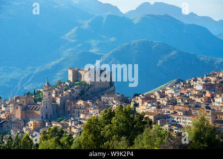 Caccamo schloss, Trapani, Sizilien, Italien, Europa Stockfoto