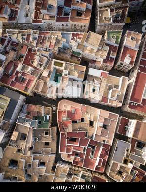 Luftaufnahme von drohne von Cadiz, Andalusien, Spanien, Europa Stockfoto