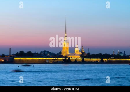 Die Peter und Paul Festung auf der Newa St. Petersburg Russland Stockfoto