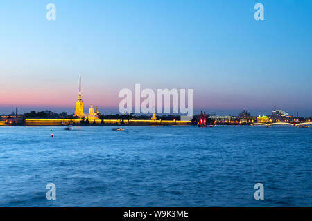 Die Peter und Paul Festung auf der Newa St. Petersburg Russland Stockfoto