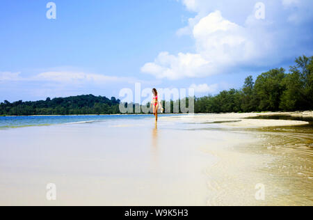 Strand im Ream Nationalpark, Sihanoukville, Kambodscha, Indochina, Südostasien, Asien Stockfoto