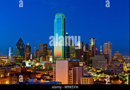 Skyline, Dallas, Texas, Vereinigte Staaten von Amerika, Nordamerika Stockfoto