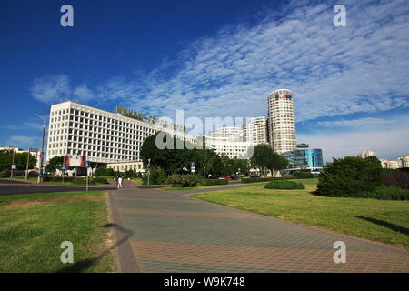 Minsk, Weißrussland - 13. Jun 2015. Der Blick auf Minsk, Weißrussland Stockfoto