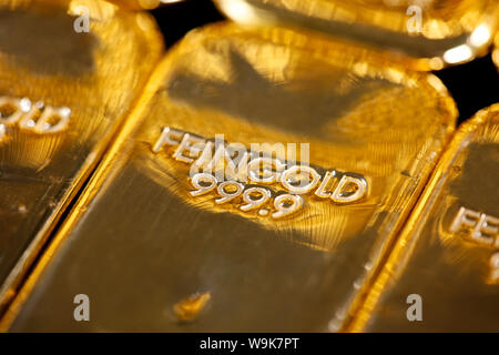Goldbarren, Frankfurt am Main, Deutschland, Europa Stockfoto