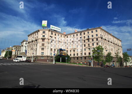 Minsk, Weißrussland - 13. Jun 2015. Das Gebäude in Minsk, Weißrussland Stockfoto