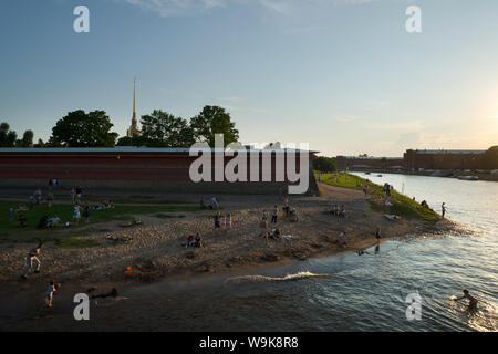 Die Peter und Paul Festung auf der Newa St. Petersburg Russland Stockfoto