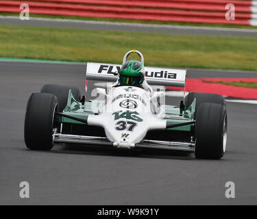 Christophe D'Ansembourg, Williams FW 07C, Sir Jackie Stewart Trophäe für FIA-Meister der historischen Formel 1, Silverstone Classic, Juli 2019, Silverstone, Stockfoto