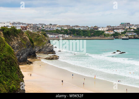 Great Western Beach in Newquay in Cornwall. Stockfoto