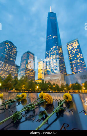 World Trade Center, Freedom Tower (One World Trade Center), Stadtzentrum, Manhattan, New York, Vereinigte Staaten von Amerika, Nordamerika Stockfoto