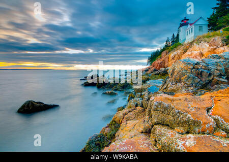 Bass Harbor Head Lighthouse, Bass Harbor, Mount Desert Island, Acadia National Park, Maine, New England, Vereinigte Staaten von Amerika, Nordamerika Stockfoto