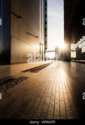 Sonnenaufgang von mehr London Place, London, England, Vereinigtes Königreich, Europa Stockfoto