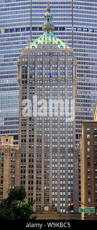 Park Avenue Vorderansicht des Helmsley Gebäude und Met Life Gebäude, Manhattan, New York City, USA. Stockfoto