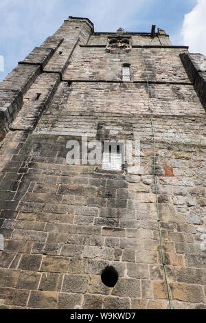 Oswestry, a, Markt, Stadt, in, Shropshire, Grenze, von, Wales, England, GB, UK, Geburtsort, der Erste Weltkrieg, Dichter, Wilfred Owen, Statue, Skulptur, CAE-Glas Park, Stockfoto