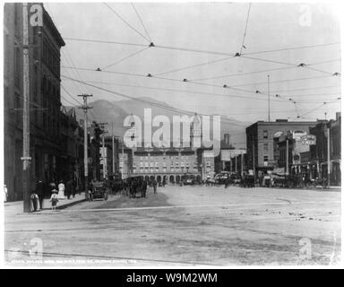 Geweih's Hotel und Pike's Peak Ave., Colorado Springs, Colo. Stockfoto