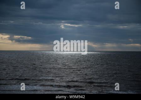 Sunglight auf dem Meer Stockfoto