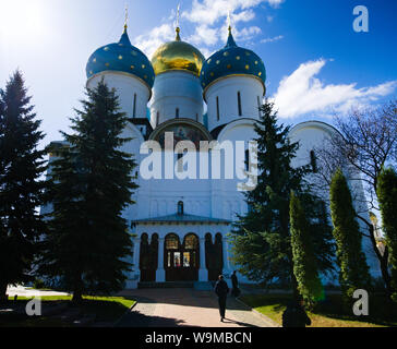 Die Heilige Dreifaltigkeit Saint Serguis Lavra in Sergiev Posad, Russland Stockfoto