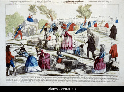 Aristokraten Graben der Champ-de-Mars Stockfoto